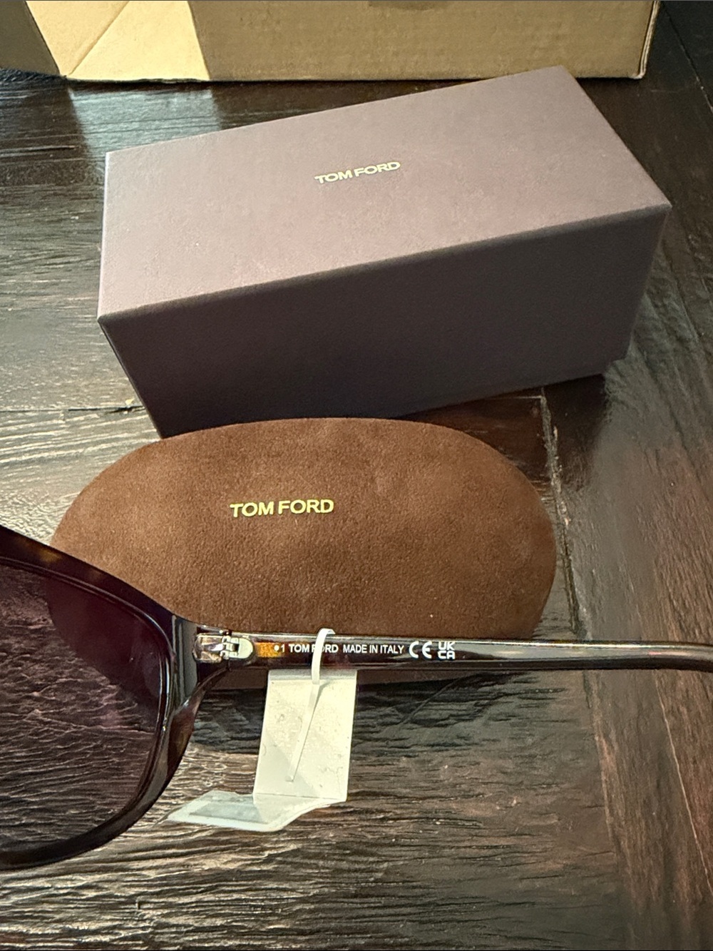 BNWT TOM FORD EDWARD-02 TF1002 58mm Pilot Sunglasses - Picture 9 of 10